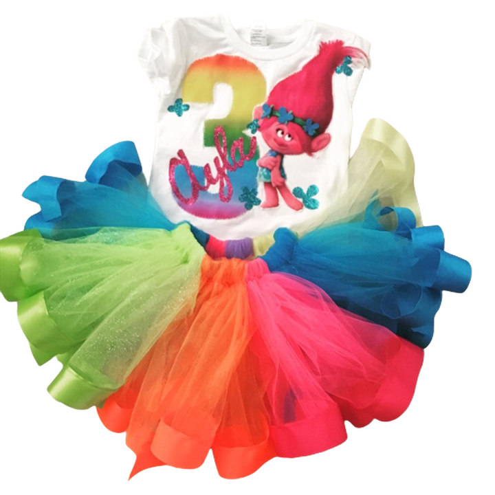 Trolls themed dress design by Unattaimable